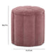 Fleur Textured Performance Velvet Storage Ottoman - Home And Beyond