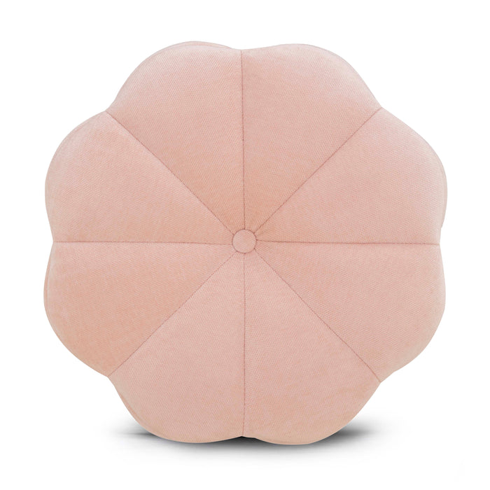 Fleur Textured Performance Velvet Storage Ottoman - Home And Beyond