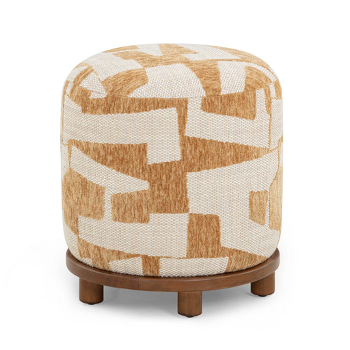 Bisou Performance Jacquard Ottoman - Home And Beyond