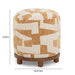 Bisou Performance Jacquard Ottoman - Home And Beyond