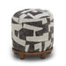 Bisou Performance Jacquard Ottoman - Home And Beyond