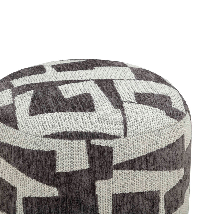 Bisou Performance Jacquard Ottoman - Home And Beyond