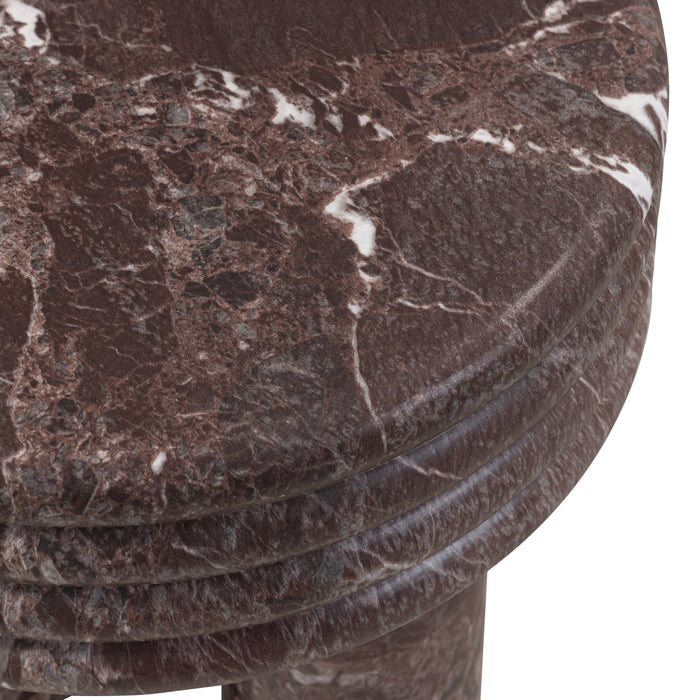 Delta Concrete Indoor/Outdoor Round Side Table - Home And Beyond
