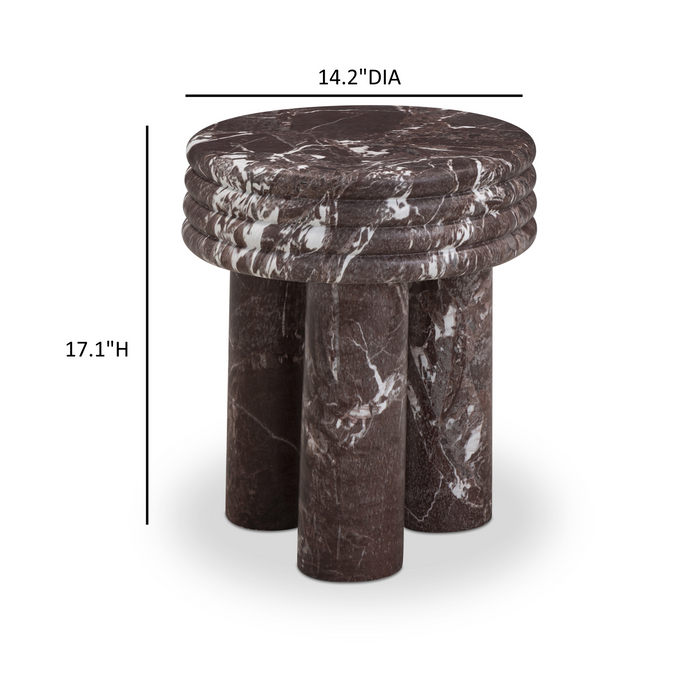 Delta Concrete Indoor/Outdoor Round Side Table - Home And Beyond