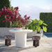 Delta Concrete Indoor/Outdoor Round Side Table - Home And Beyond