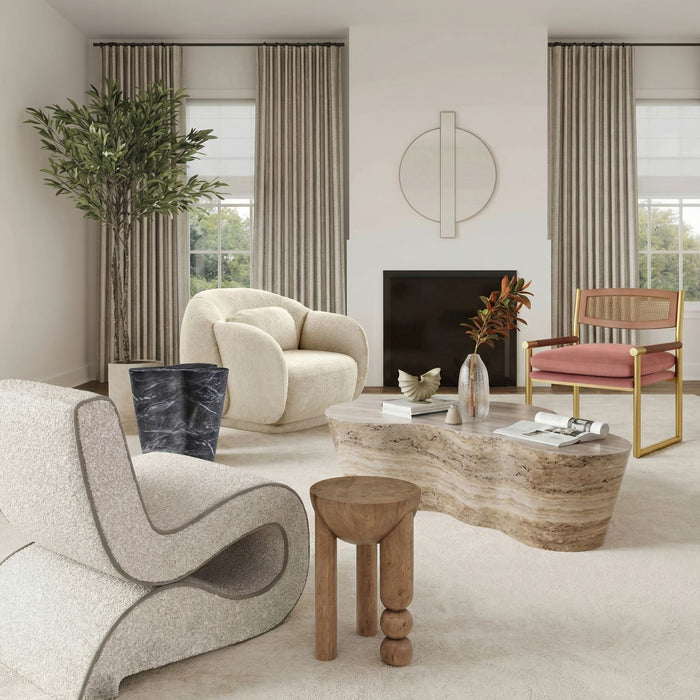 Slab Concrete Indoor/Outdoor Side Table (18"-22") - Home And Beyond