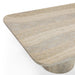 Tyche 55" Faux Travertine Indoor/Outdoor Concrete Rectangular Coffee Table - Home And Beyond