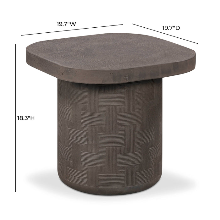 Suraya Indoor/Outdoor Concrete Side Table - Home And Beyond