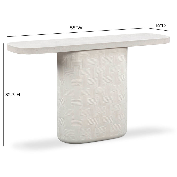Suraya 55" Indoor/Outdoor Concrete Console Table - Home And Beyond