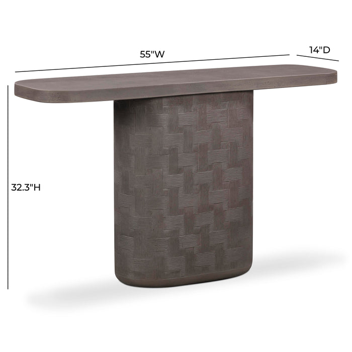 Suraya 55" Indoor/Outdoor Concrete Console Table - Home And Beyond
