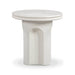 Cassandra Ivory Indoor/Outdoor Concrete Side Table - Home And Beyond