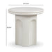 Cassandra Ivory Indoor/Outdoor Concrete Side Table - Home And Beyond