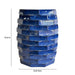 Trax Azul Blue Indoor/Outdoor Ceramic Side Table - Home And Beyond