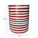 Tempest Indoor/Outdoor Ceramic Table in Stripes - Home And Beyond