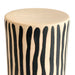 Tempest Indoor/Outdoor Ceramic Table in Stripes - Home And Beyond