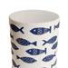 Tempest Indoor/Outdoor Ceramic Table in Blue Fish - Home And Beyond