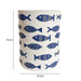 Tempest Indoor/Outdoor Ceramic Table in Blue Fish - Home And Beyond