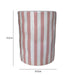 Tempest Indoor/Outdoor Ceramic Table in Stripes - Home And Beyond
