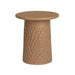 Hessa Indoor/Outdoor Concrete Chiseled Side Table - Home And Beyond