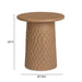 Hessa Indoor/Outdoor Concrete Chiseled Side Table - Home And Beyond