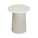 Hessa Indoor/Outdoor Concrete Chiseled Side Table - Home And Beyond
