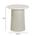 Hessa Indoor/Outdoor Concrete Chiseled Side Table - Home And Beyond