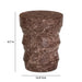 Ayon Faux Red Levanto Marble Indoor/Outdoor Concrete Side Table - Home And Beyond