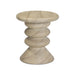 Hyre Faux Travertine Indoor/Outdoor Concrete Side Table - Home And Beyond