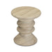 Hyre Faux Travertine Indoor/Outdoor Concrete Side Table - Home And Beyond
