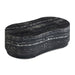 Hades 47" Black Faux Marble Indoor/Outdoor Concrete Coffee Table - Home And Beyond