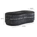 Hades 47" Black Faux Marble Indoor/Outdoor Concrete Coffee Table - Home And Beyond