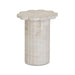 Blossom Faux Travertine Indoor/Outdoor Concrete Side Table - Home And Beyond