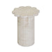 Blossom Faux Travertine Indoor/Outdoor Concrete Side Table - Home And Beyond