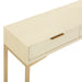 Pesce 59" Faux Shagreen 3-Drawer Console Table - Home And Beyond