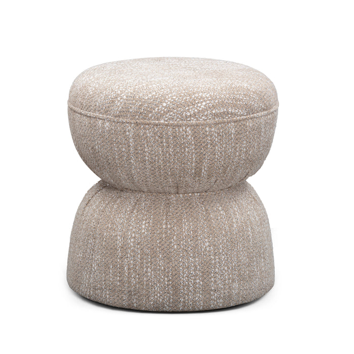 Tomlin Ruched Performance Fabric Game Ottoman - Home And Beyond