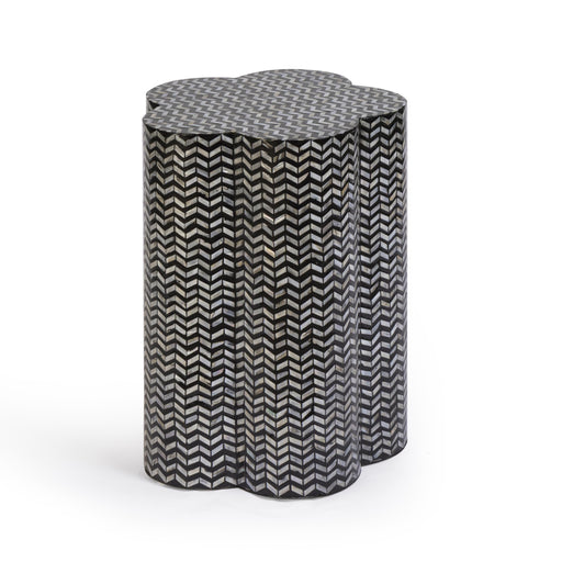 Truffle Black Mother of Pearl Shell Side Table - Home And Beyond