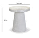 Coast Pearl White Seashell Round Side Table - Home And Beyond