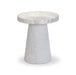 Coast Pearl White Seashell Round Side Table - Home And Beyond