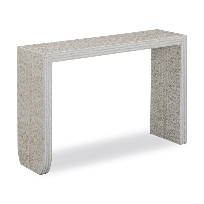 Cyprus 47" Cream Capiz Shell Console Table - Home And Beyond