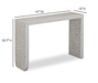 Cyprus 47" Cream Capiz Shell Console Table - Home And Beyond