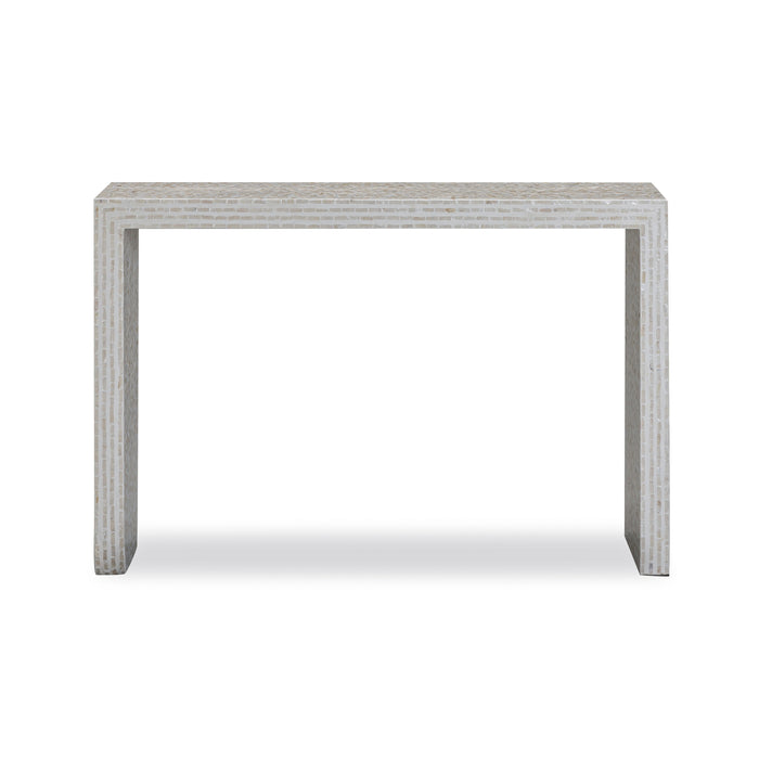 Cyprus 47" Cream Capiz Shell Console Table - Home And Beyond