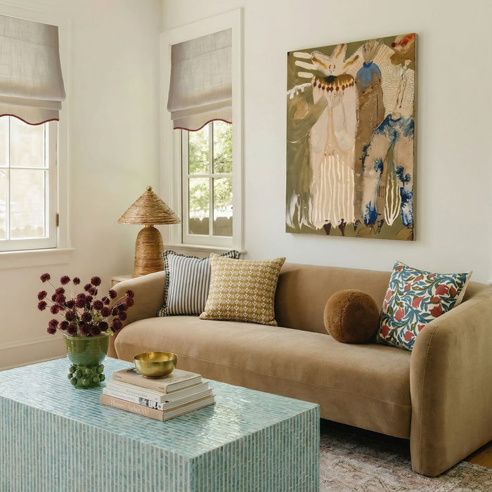 Earl 48" Shell Rectangular Coffee Table - Home And Beyond