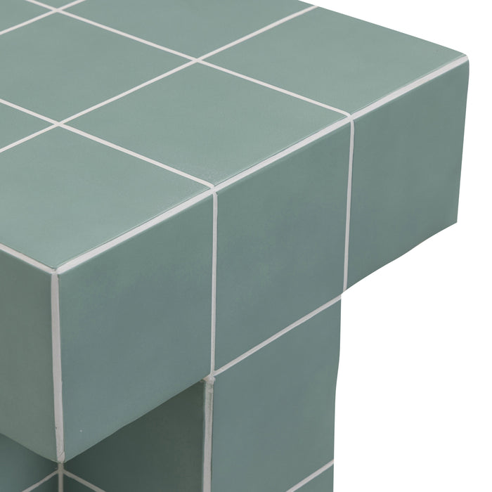 Alma Tile Concrete Indoor/Outdoor Side Table - Home And Beyond