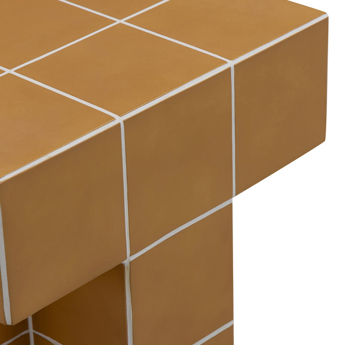 Alma Tile Concrete Indoor/Outdoor Side Table - Home And Beyond