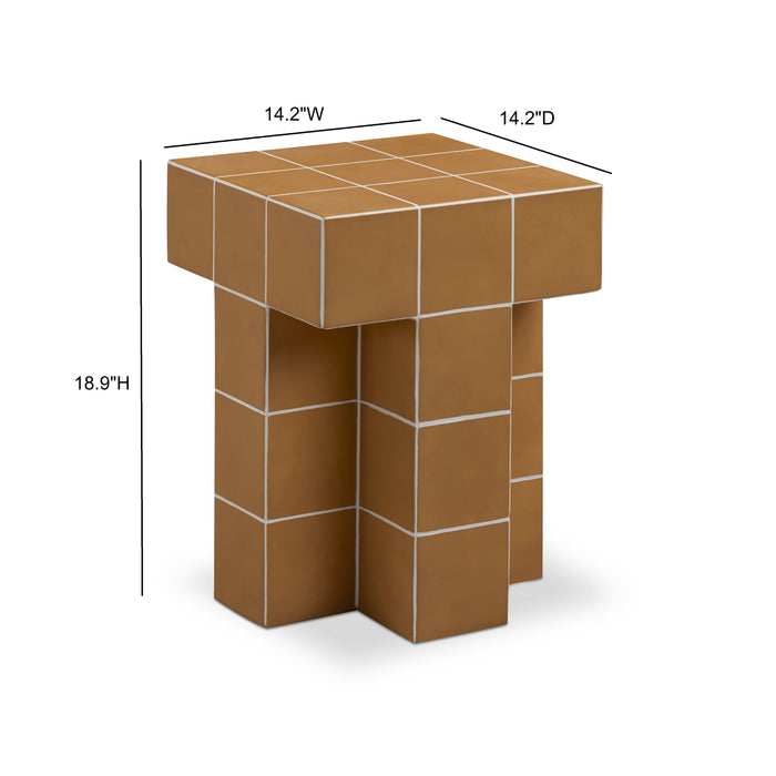 Alma Tile Concrete Indoor/Outdoor Side Table - Home And Beyond