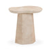 Zaya Rose Faux Marble Indoor/Outdoor Concrete Side Table - Home And Beyond