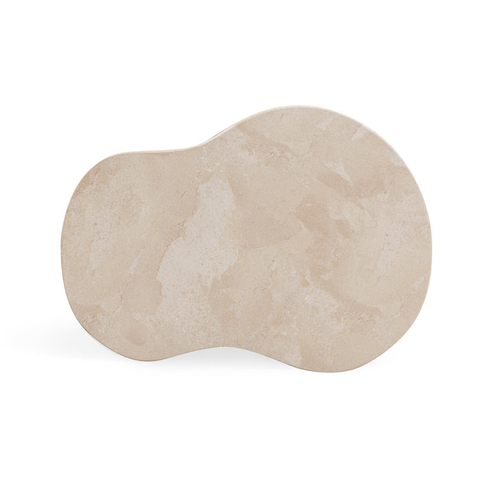 Zaya Rose Faux Marble Indoor/Outdoor Concrete Side Table - Home And Beyond