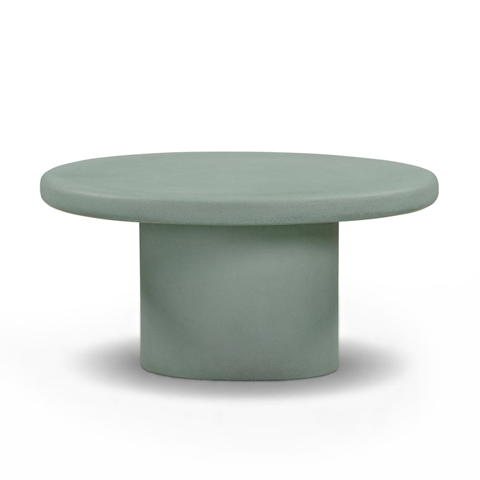 Jade Concrete Indoor/Outdoor Coffee Table (28"-34") - Home And Beyond