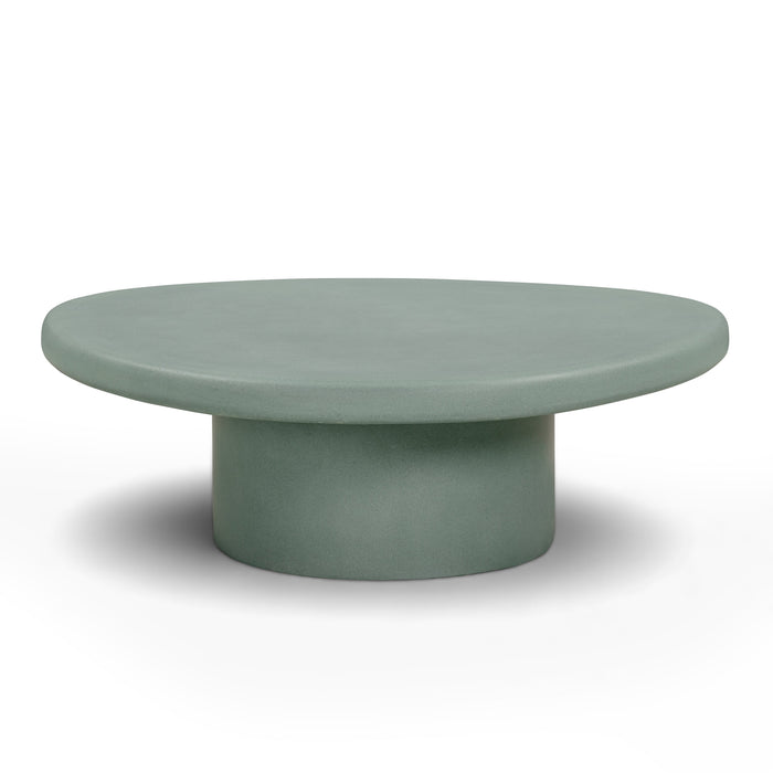 Jade Concrete Indoor/Outdoor Coffee Table (28"-34") - Home And Beyond