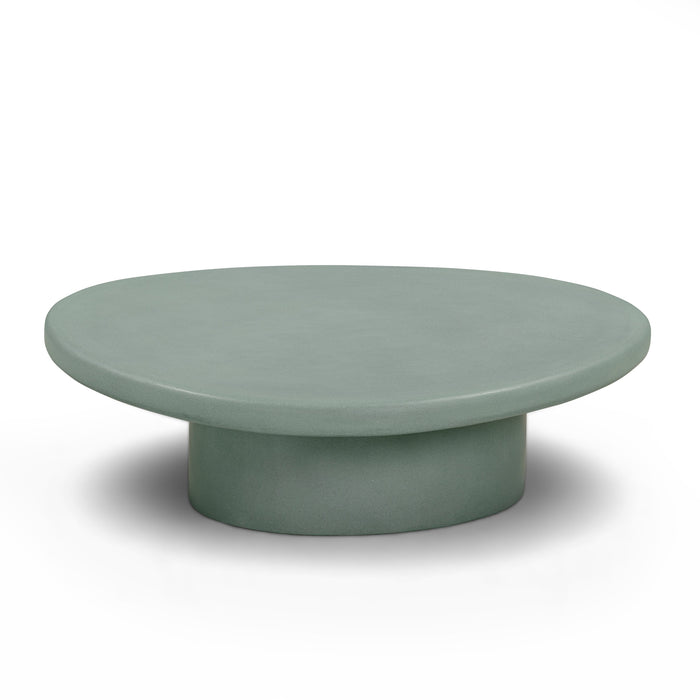 Jade Concrete Indoor/Outdoor Coffee Table (28"-34") - Home And Beyond
